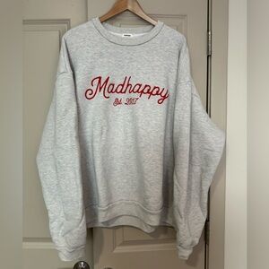 Madhappy Est. 2017 Embroidered Gray Crewneck